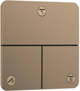 Встраиваемый клапан Hansgrohe ShowerSelect Comfort Q 15587140, бронза шлифованная