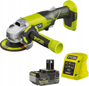Аккумуляторная угловая шлифовальная машина RYOBI R18AG1X40GP