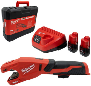Труборез Milwaukee M12 PCSS202C 2x2,0 Ah и ЗУ 4933479242