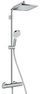 Душевая стойка Hansgrohe Crometta E 26785000 240мм 1jet с термостатом