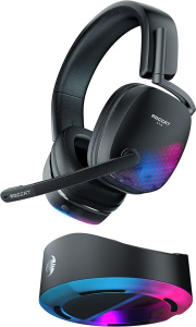 Беспроводные игровые наушники ROCCAT Syn Max Air с док-станцией, черные