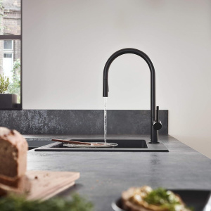 Смеситель для кухни Hansgrohe Talis М54 72800670, черный