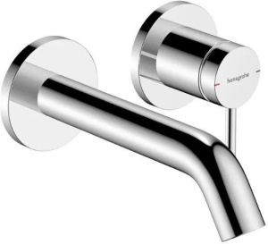 Настенный смеситель для раковины Hansgrohe Tecturis S 16,5см 73350000, хром