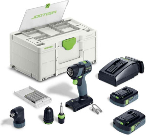 Дрель-шуруповерт аккумуляторная Festool TXS 18 C 3,0-Set 576896