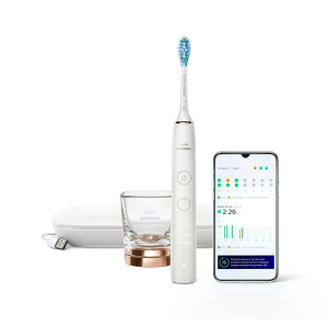 Электрическая зубная щетка Philips Sonicare 9000 DiamondClean HX9911/94, белый