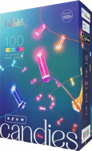 Гирлянда Twinkly Candies 100 LED RGB, зеленый провод