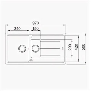 Кухонная раковина Franke Basis BFG 651-97 114.0676.273, капучино