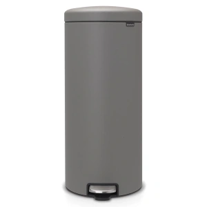 Мусорное ведро с педалью Brabantia NewIcon 119187, 30 л, минерально-серое (бетон)