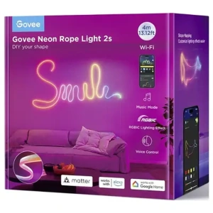 Светодиодная лента Govee Neon Strip Light H61D4C01, 4 м, белый