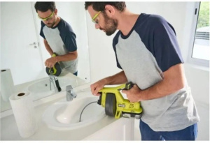 Прочистная машина для канализации RYOBI ONE+ r18da0 без АКБ и ЗУ