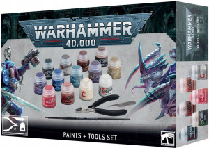 Набор красок Games Workshop Warhammer 40k Paints + Tools Set