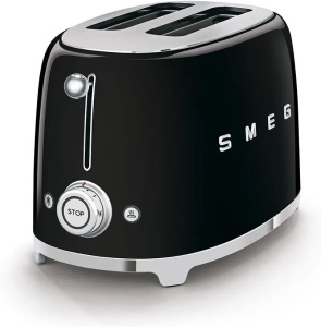 Набор чайник+тостер SMEG TSF01BLEU + KLF04BLEU чёрный