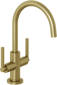 Смеситель для раковины Kludi Nova Fonte Puristic 20118N015, матовое золото