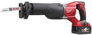 Аккумуляторная сабельная пила Milwaukee M18 BSX-402C 4933447285 2х4,0 Ач в кейсе с АКБ и ЗУ