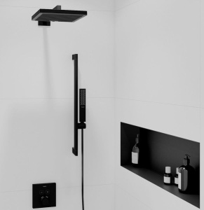 Душевая штанга Hansgrohe Unica E Puro Black m 24404670, черная