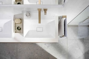 Держатель для полотенец двойной Hansgrohe AddStoris 445 мм, бронза матовая 41770140