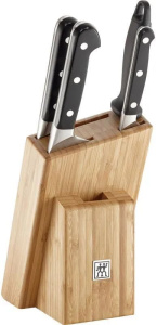 Набор из 3 ножей в блоке + профессиональная точилка Zwilling Pro 38448-002-0