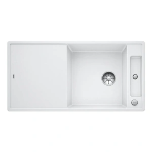 Кухонная мойка Blanco Axia III XL 6 S с двусторонней стеклянной доской Silgranit 523514, белый