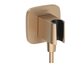 Держатель душа Hansgrohe Fixfit Q 26887140, матовая бронза