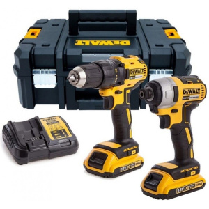 Набор аккумуляторных инструментов DeWALT DCK2059D2T, с АКБ и ЗУ