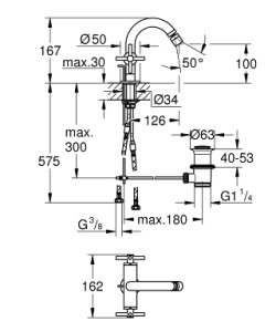 Смеситель для биде Grohe Atrio 24027003, хром