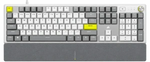 Игровая клавиатура Corsair K70 Core SE RGB MLX Red B0CH8X8FGR, бело-серая