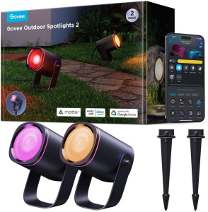Светодиодная гирлянда Govee H7093, уличная, RGBICWW, 750 лм, Wi-Fi, Bluetooth