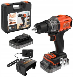 Аккумуляторная дрель-шуруповерт BLACK+DECKER BCD382D2XK с АКБ и ЗУ