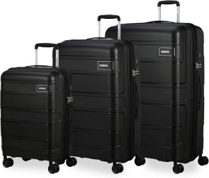 Набор из 3 чемоданов American Tourister Skymax, чёрные