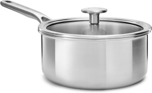 Сотейник с крышкой KitchenAid Multi Ply CC003258001, 20см, 3,1л