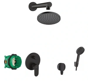 Душевой комплект Hansgrohe Vernis Blend 88002339, матовый черный