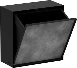 Настенная ниша Hansgrohe XtraStoris Rock Wall 56090670, матовый черный