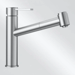 Кухонный смеситель Blanco Ambis-S 523119, брашированная нержавеющая сталь