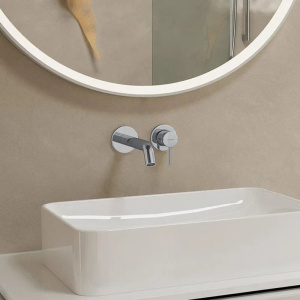 Настенный смеситель для раковины Hansgrohe Tecturis S 16,5см 73350000, хром
