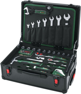 Набор ручных инструментов Bosch 1600A02ZB4 119 предметов в кейсе на колесах