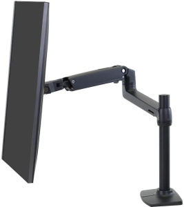 Настольный кронштейн для монитора с удлинённой стойкой Ergotron LX Desk Monitor Arm Tall Pole (45-537-224) чёрный