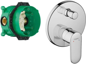 Смеситель для ванны Hansgrohe Vernis Blend 71466000+01800180, хром