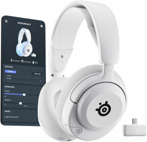 Наушники Steelseries Arctis Nova 5, белые, 61671