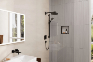 Душевой набор Hansgrohe Rainfinity 28743670, матовый черный