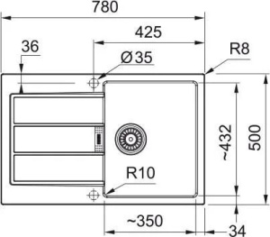 Кухонная раковина Franke Sirius S2D 611-78 143.0612.628, белый полярный