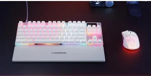 Игровая клавиатура SteelSeries Apex Pro TKL Gen 3 US (64898), белая