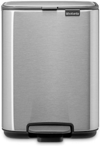 Мусорное ведро с педалью Brabantia 237843 4л, матовая сталь