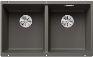 Кухонная мойка Blanco Subline 350/350-U, цвет Silgranit вулканический серый Infino 527347
