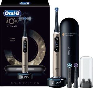 Электрическая зубная щётка Oral-B iO Series 10 Ultimate Lunar Gold, с дорожным футляром