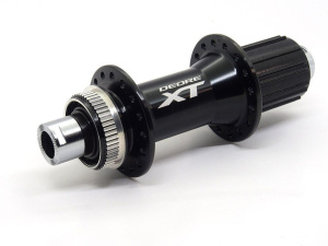 Втулка задняя Shimano XT M8010, 32 отв, 8/9/10/11 ск, Center Lock, под ось 12 мм, 142 мм. Черный