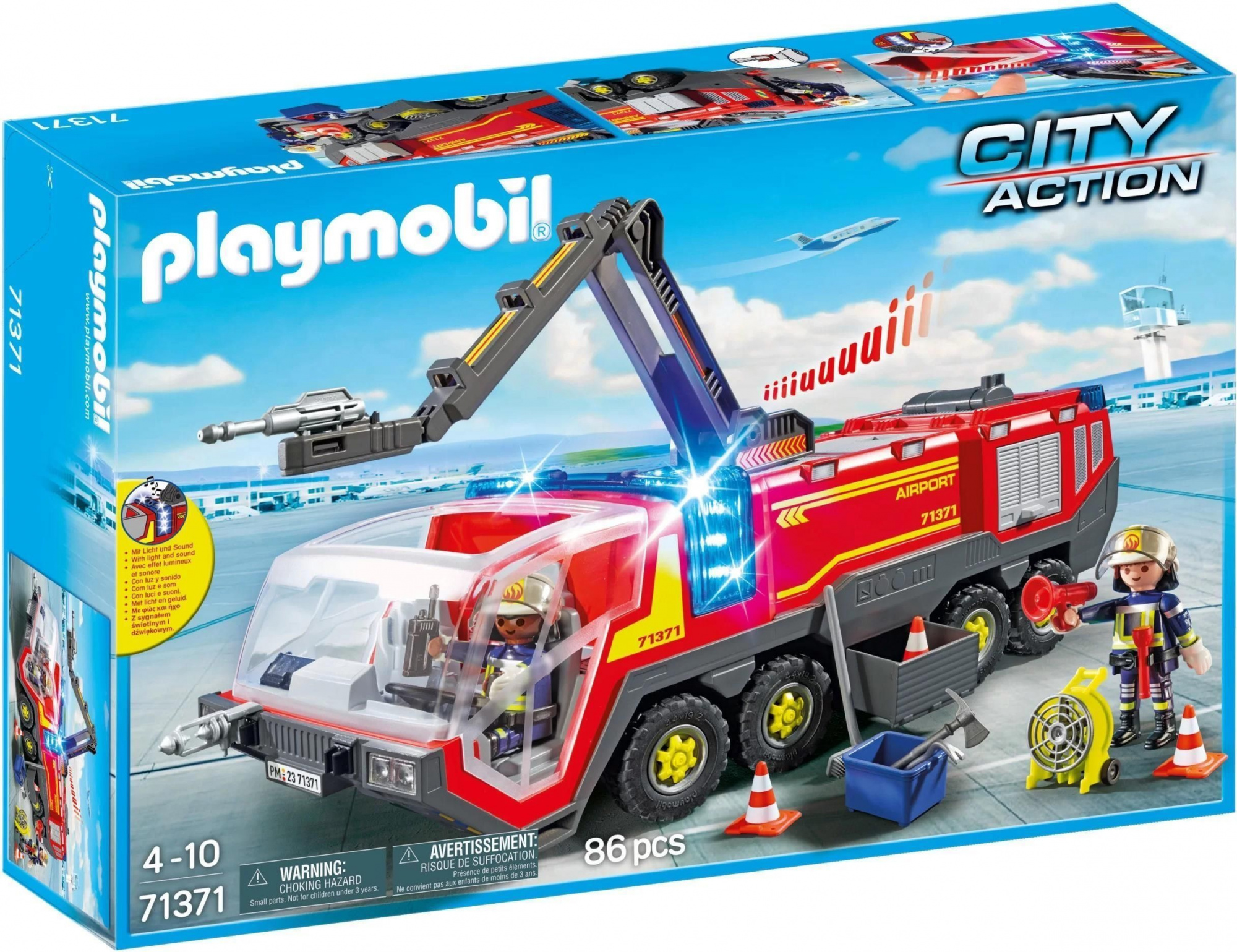 Пожарная Машина Playmobil 71371 City Action В Аэропорту