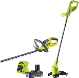 Набор аккумуляторных садовых инструментов RYOBI RHT1845LT25M20 триммер и кусторез