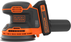 Аккумуляторная эксцентриковая шлифмашина Black+Decker BDCROS18-QW