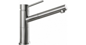 Кухонный смеситель Blanco Alta-S Compact 517182, шлифованная нержавеющая сталь
