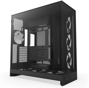Корпус NZXT H9 Flow RGB+ (2025), Mid-Tower ATX, чёрный, 7 RGB-вентиляторов